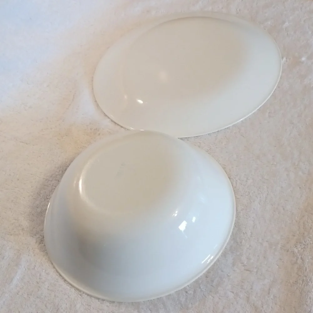 Corelle Ware serving bowl and dinner plate Corning White Corning Bowls